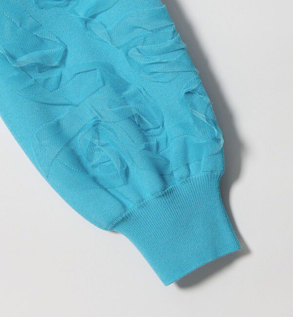 EMMEL REFINES「＜EMMEL REFINES＞EM HW チュールシシュウ スウェットライク ニット プルオーバー」|ニット・セーター|