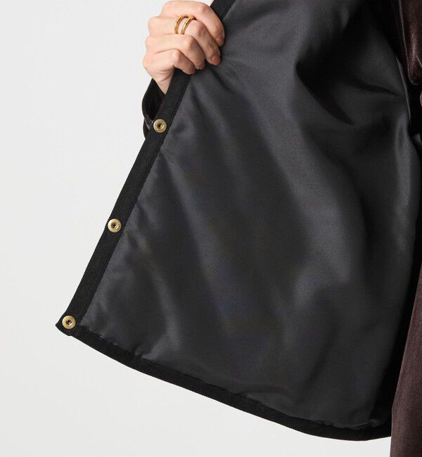 UNITED ARROWS green label relaxing「【別注】＜Traditional Weatherwear＞ARKLEY Aライン キルティング ショート コート」|ノーカラーコート|