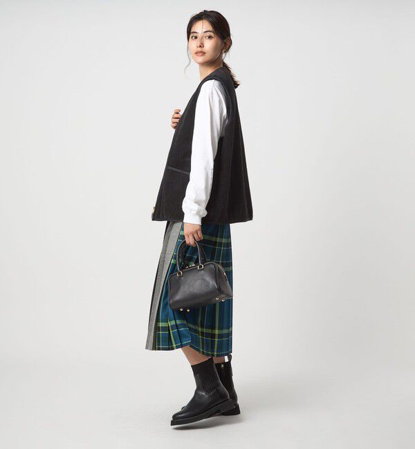 UNITED ARROWS green label relaxing「【別注】＜Barbour＞コーデュロイ&times;フェイクファー リバーシブル ベスト」|ベスト・ジレ|