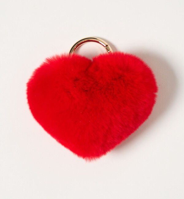 EMMEL REFINES「＜kakatoo＞ ハートファーチャーム＜ Select by EMMEL REFINES ＞」|チャーム・キーホルダー|RED