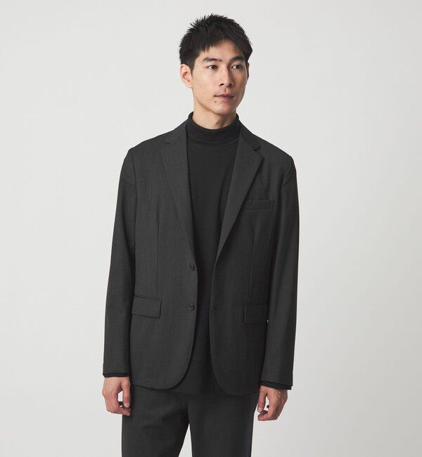 UNITED ARROWS green label relaxing「TW サージ ナロー ジャケット -ストレッチ-」|テーラードジャケット|DK.GRAY