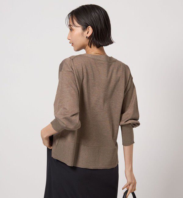 UNITED ARROWS green label relaxing「ブライトフォルム Vネック ニット カーディガン」|カーディガン|