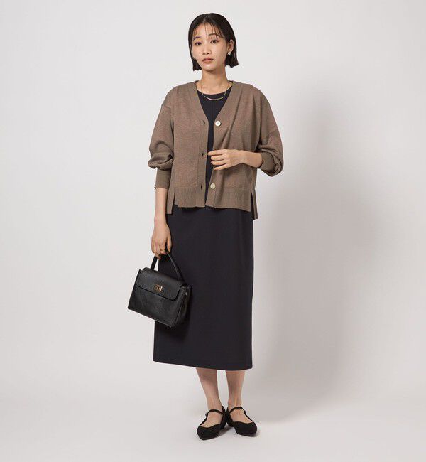 UNITED ARROWS green label relaxing「ブライトフォルム Vネック ニット カーディガン」|カーディガン|