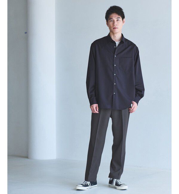 UNITED ARROWS green label relaxing「ウォッシャブル ジャストルーズ レギュラーカラーシャツ」|シャツ・ブラウス|