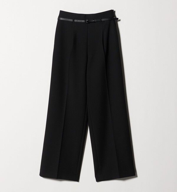 UNITED ARROWS green label relaxing「［size SHORT/TALLあり］ダブルクロス ワイド パンツ ウォッシャブル ストレッチ」|スラックス|