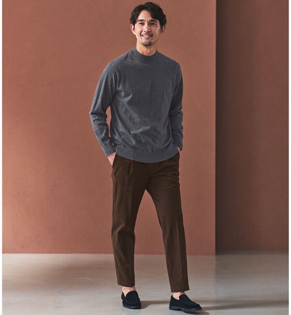 UNITED ARROWS green label relaxing「【WEB限定】JUST fit ジャケイン モックネック ニット」|ニット・セーター|