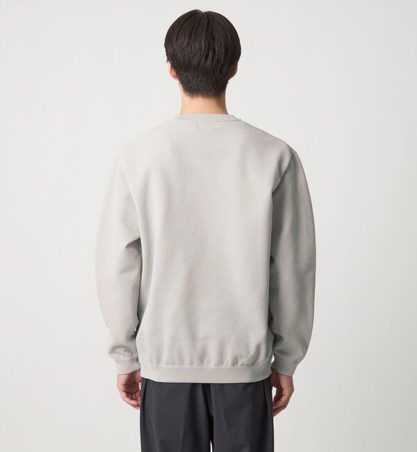 UNITED ARROWS green label relaxing「ポリエステル タック編み クルーネック 長袖 ニット」|ニット・セーター|