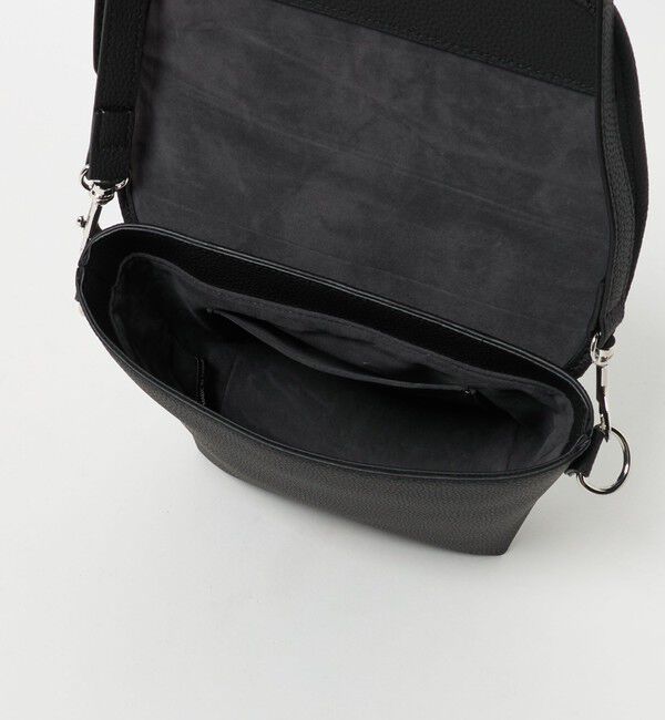 UNITED ARROWS green label relaxing「シボ レザーライク フラップ ショルダーバッグ」|ショルダー・メッセンジャー|