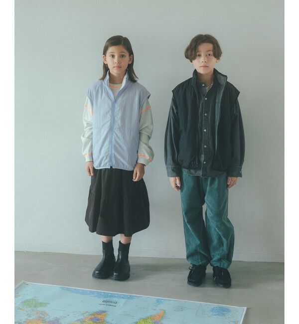 UNITED ARROWS green label relaxing「フリース リバーベスト / キッズ  撥水 100cm-160cm」|ベスト・ジレ|