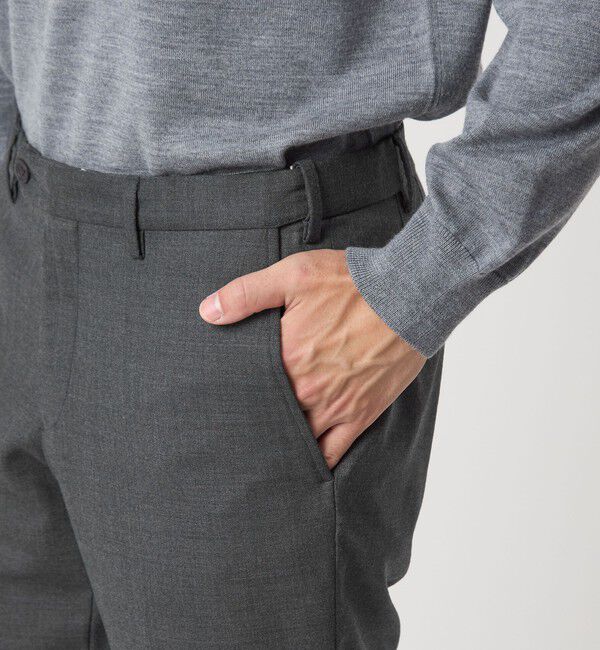 UNITED ARROWS green label relaxing「TW サキソニー アジャスター スリム スラックス -ウォッシャブル・ストレッチ-」|スラックス|