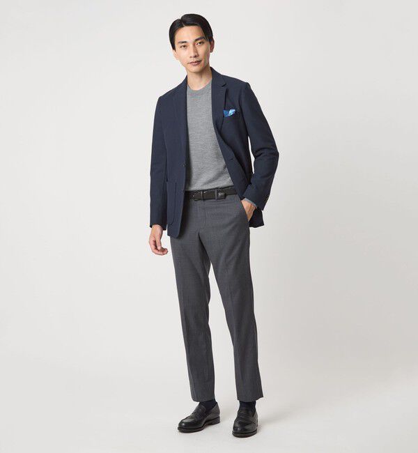 UNITED ARROWS green label relaxing「Super 120's ハイゲージ クルーネック ニット」|ニット・セーター|