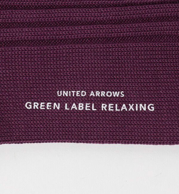 UNITED ARROWS green label relaxing「96N 3*3 リブ ソリッド ソックス」|ソックス|