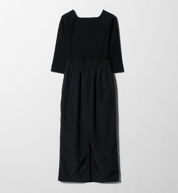 UNITED ARROWS green label relaxing「デコルテ カット ドッキング ワンピース」|ワンピース|