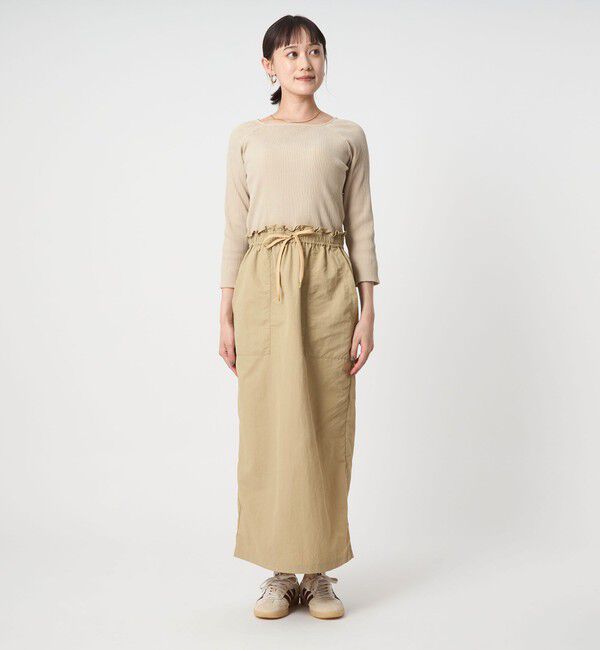 UNITED ARROWS green label relaxing「デコルテ カット ドッキング ワンピース」|ワンピース|