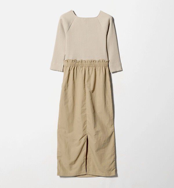 UNITED ARROWS green label relaxing「デコルテ カット ドッキング ワンピース」|ワンピース|