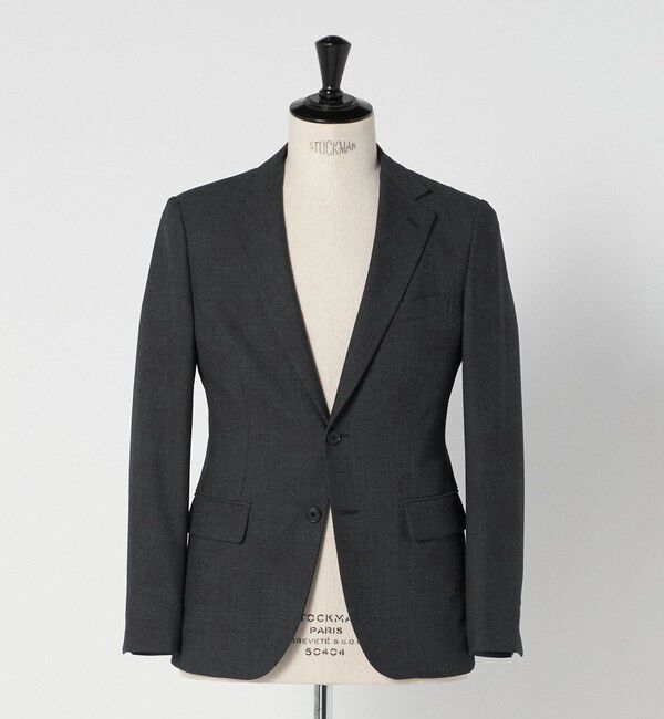 UNITED ARROWS green label relaxing「A+ TWPU バーズアイ 2B スリム ジャケット -ウォッシャブル・ストレッチ-」|テーラードジャケット|