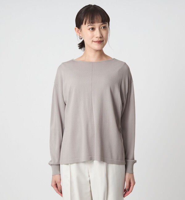 UNITED ARROWS green label relaxing「チャーム付き ドッキング ロングスリーブ プルオーバー ニット」|ニット・セーター|