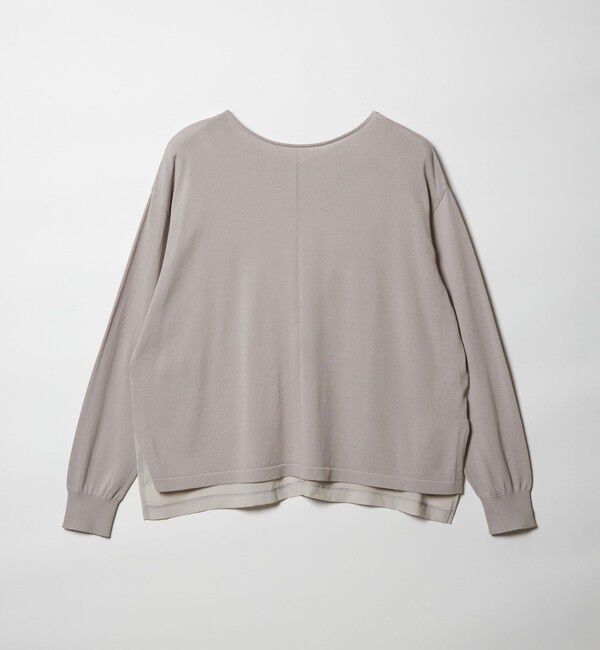 UNITED ARROWS green label relaxing「チャーム付き ドッキング ロングスリーブ プルオーバー ニット」|ニット・セーター|