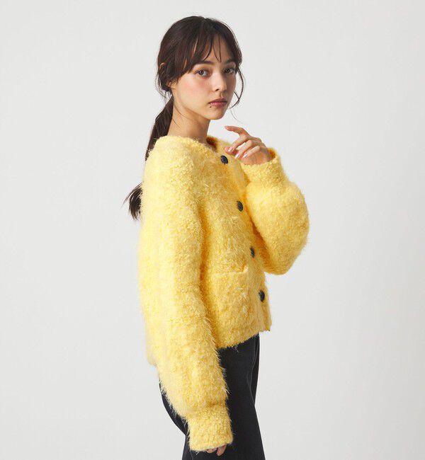 EMMEL REFINES「＜EMMEL REFINES＞EM ポコスラブ フラッフィー カーディガン」|カーディガン|