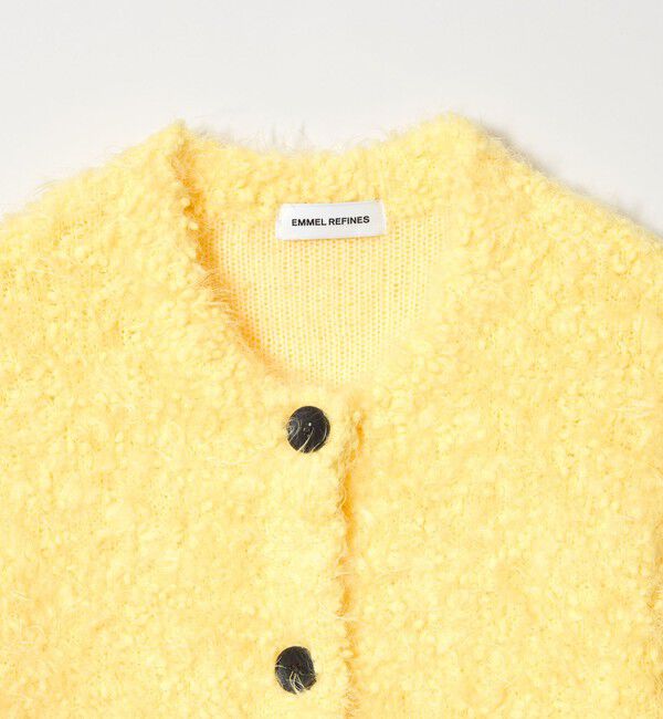 EMMEL REFINES「＜EMMEL REFINES＞EM ポコスラブ フラッフィー カーディガン」|カーディガン|