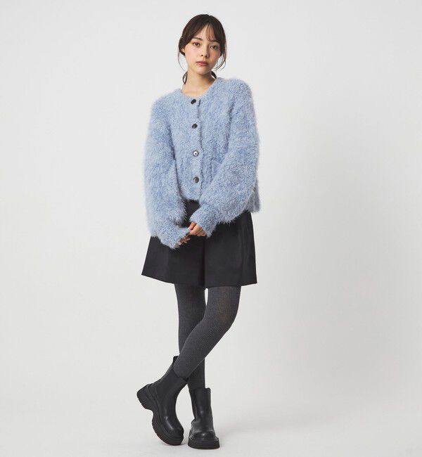 EMMEL REFINES「＜EMMEL REFINES＞EM ポコスラブ フラッフィー カーディガン」|カーディガン|