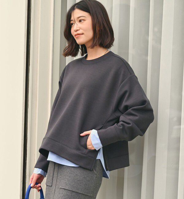 UNITED ARROWS green label relaxing「【WEB限定】＜at ease＞ダンボール スリット プルオーバー カットソー」|Tシャツ・カットソー|