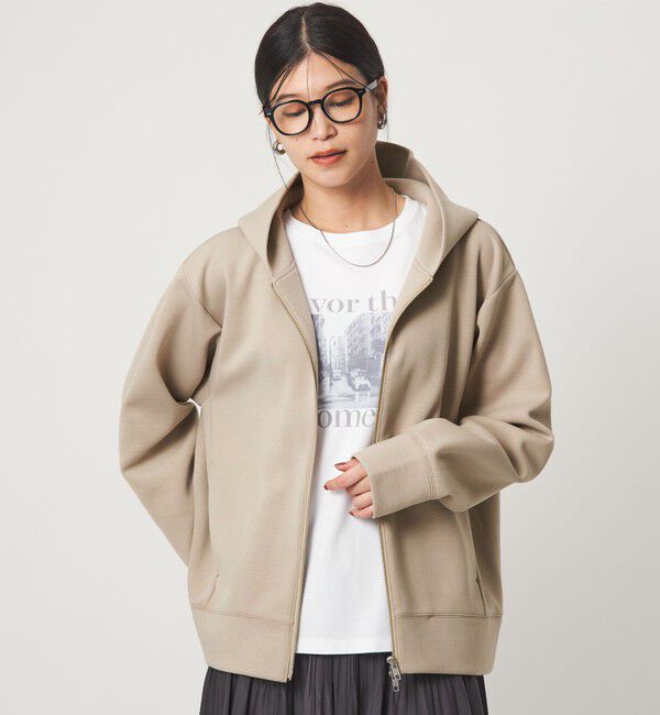 UNITED ARROWS green label relaxing「【WEB限定】＜at ease＞ダンボール ジップ フーディ―」|パーカー|