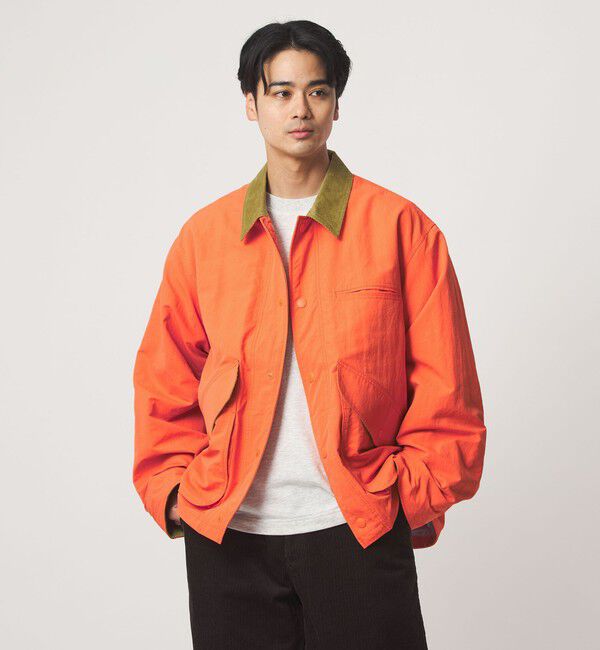 UNITED ARROWS green label relaxing「【WEB限定】＜GLR or＞ビッグ フラップ カバーオール ジャケット」|その他|ORANGE
