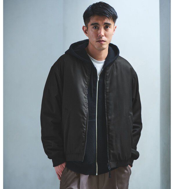 UNITED ARROWS green label relaxing「パデッド リバーシブル ジップ ブルゾン」|ブルゾン・スタジャン|