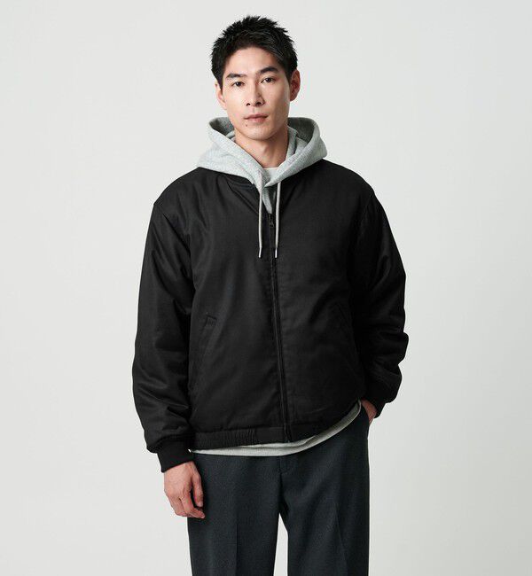 UNITED ARROWS green label relaxing「パデッド リバーシブル ジップ ブルゾン」|ブルゾン・スタジャン|