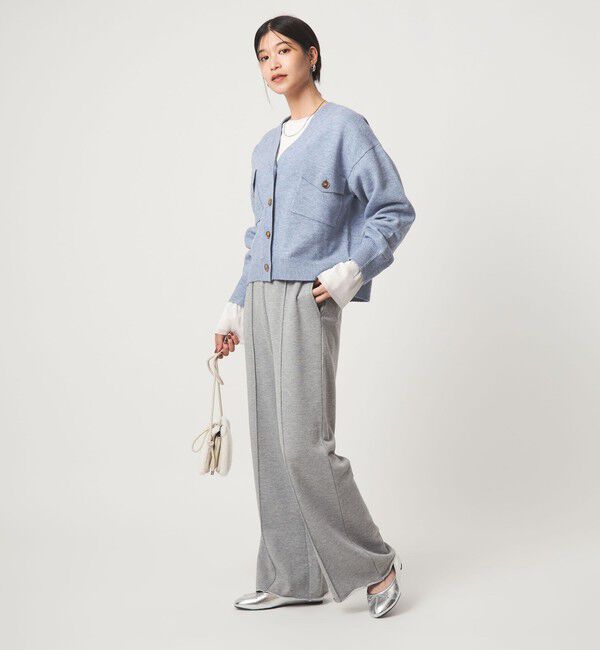 UNITED ARROWS green label relaxing「【WEB限定】＜at ease＞ダブルポケット ニット カーディガン」|カーディガン|