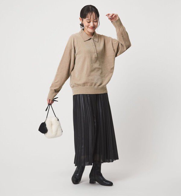 UNITED ARROWS green label relaxing「モールヤーン ポロニット プルオーバー ウォッシャブル」|ニット・セーター|