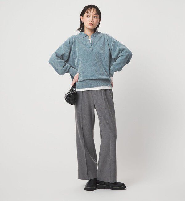 UNITED ARROWS green label relaxing「モールヤーン ポロニット プルオーバー ウォッシャブル」|ニット・セーター|