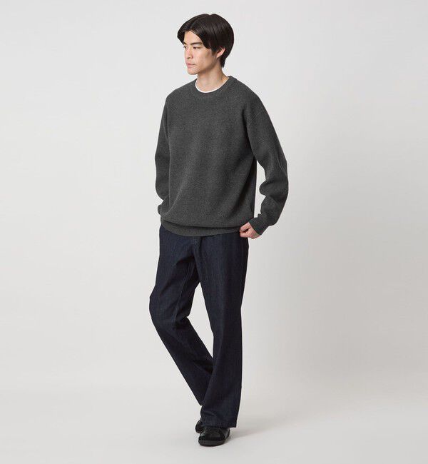 UNITED ARROWS green label relaxing「ダブルフェイス クルーネック ニット」|ニット・セーター|