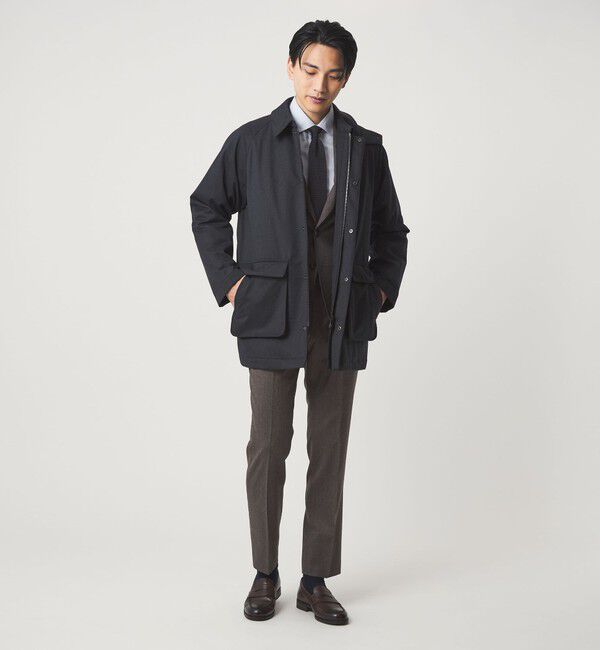UNITED ARROWS green label relaxing「GLR CLOTH フラノ無地 アジャスター NP スラックス -ストレッチ-」|スラックス|