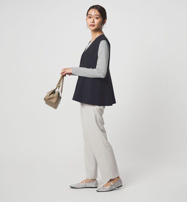 UNITED ARROWS green label relaxing「［size SHORTあり］fleurie(フルリー) ペプラム ジレ」|ベスト・ジレ|