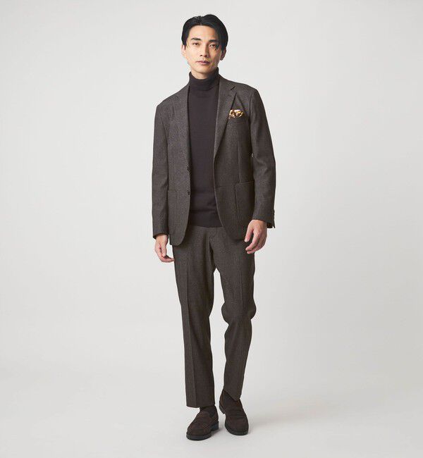 UNITED ARROWS green label relaxing「A+ ポリエステルツイード 2B スタンダード 2P ジャケット -ウォッシャブル・ストレッチ-」|テーラードジャケット|