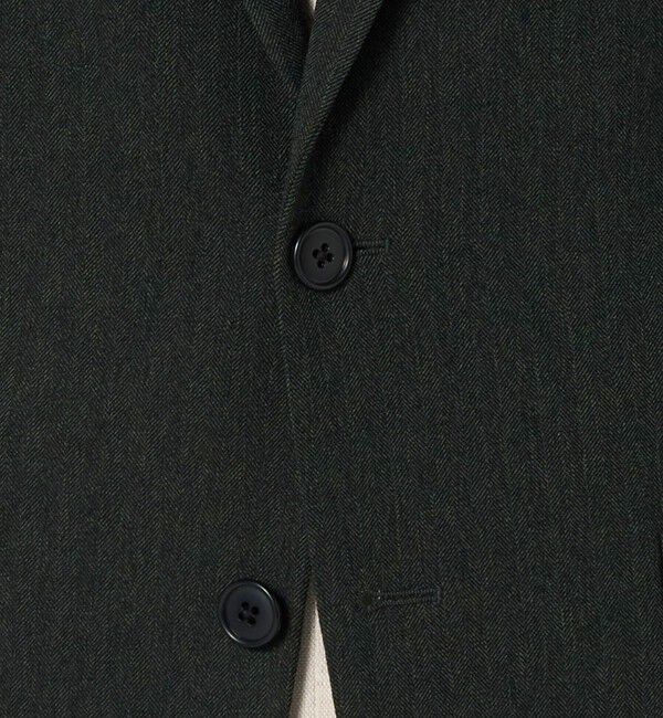 UNITED ARROWS green label relaxing「A+ ポリエステルツイード 2B スタンダード 2P ジャケット -ウォッシャブル・ストレッチ-」|テーラードジャケット|