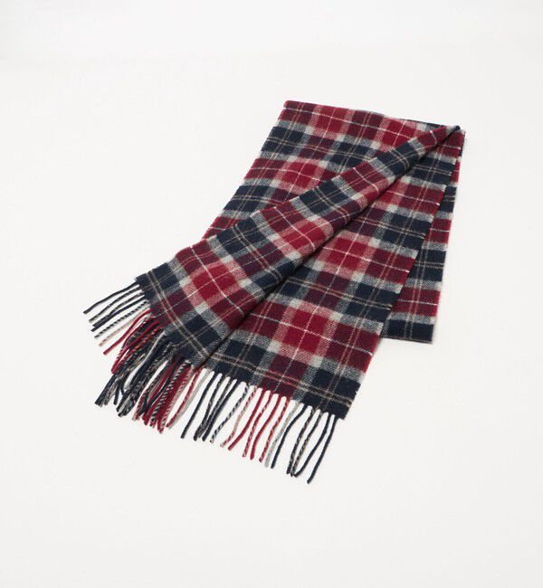 UNITED ARROWS green label relaxing「＜Barbour＞タータンチェック マフラー」|マフラー|RED