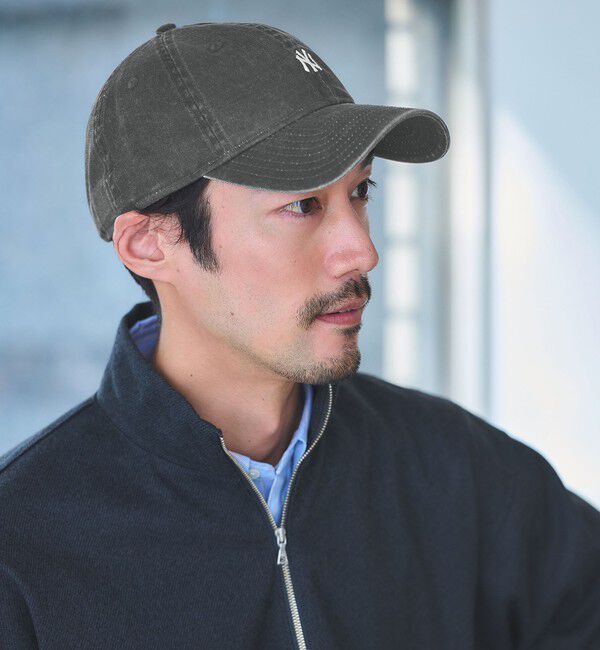 UNITED ARROWS green label relaxing「【別注】＜NEW ERA＞9TWENTY イタリアンウォッシュ NY ミニロゴ キャップ」|キャップ・キャスケット|BLACK