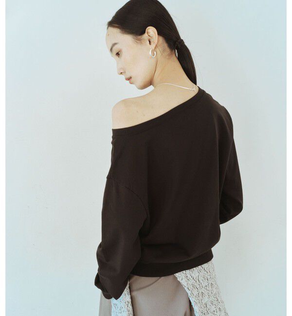 UNITED ARROWS green label relaxing「＜SEASONAL COLLECTION＞ハイゲージ ウラケ プルオーバー」|スウェット・ジャージ|BLACK