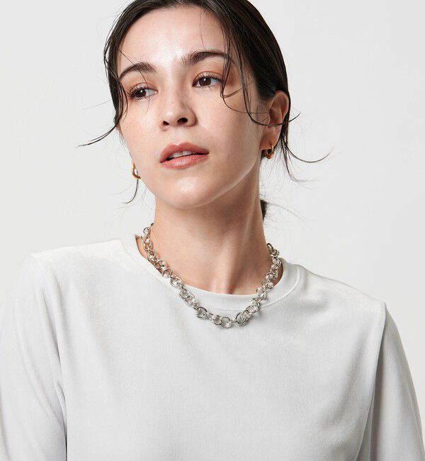 BEAUTY&YOUTH UNITED ARROWS「メタル チェーン&times;パールモチーフ ネックレス」|ネックレス|