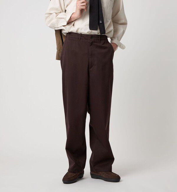 STEVEN ALAN「＜Steven Alan＞ ウエポン ニドム アーミー ノープリーツ トラウザーズ」|チノ|