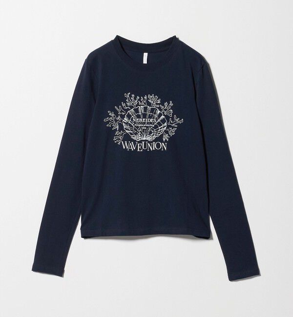 BEAUTY&YOUTH UNITED ARROWS「【別注】＜WAVE UNION＞プリントロングスリーブTシャツ」|Tシャツ・カットソー|