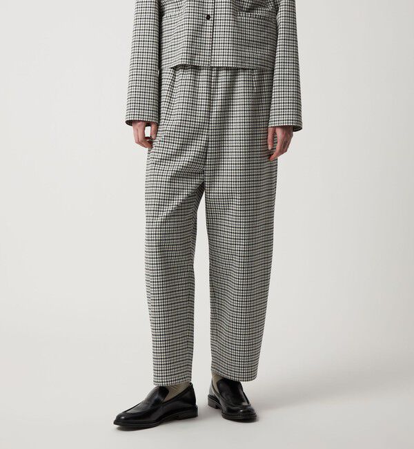 STEVEN ALAN「＜Steven Alan＞ハウンドトゥース ドローストリング パンツ」|その他|OFF WHITE