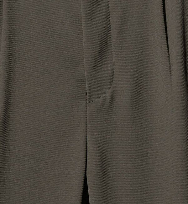 BEAUTY&YOUTH UNITED ARROWS「トリコチン ポリエステル 1プリーツ テーパードパンツ NO.5 セットアップ対応」|チノ|