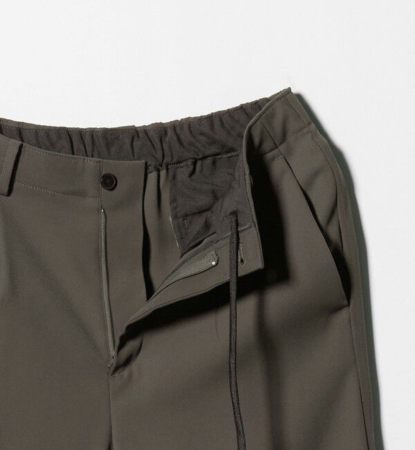 BEAUTY&YOUTH UNITED ARROWS「トリコチン ポリエステル 1プリーツ テーパードパンツ NO.5 セットアップ対応」|チノ|