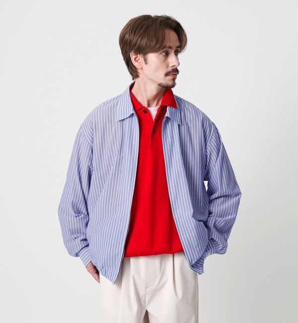 BEAUTY&YOUTH UNITED ARROWS「ボイル シアー ジップ シャツ」|シャツ・ブラウス|