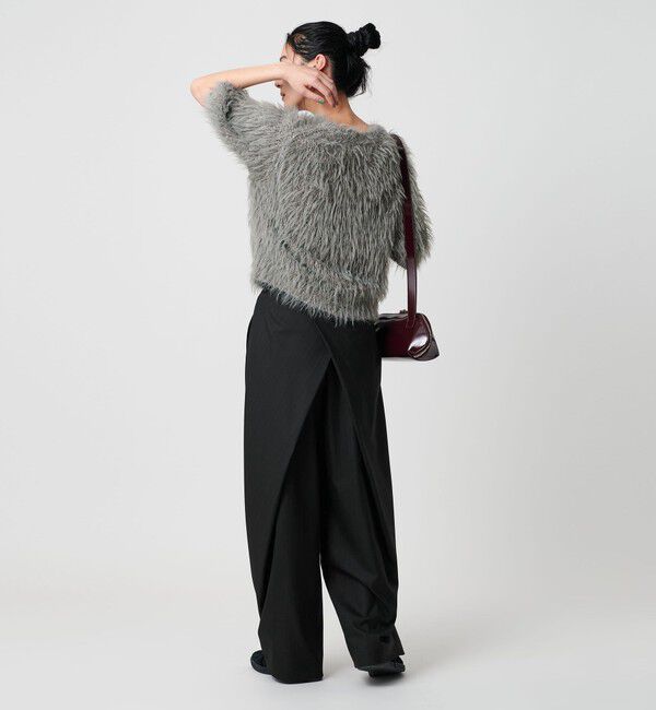 BEAUTY&YOUTH UNITED ARROWS「バックラップ タックワイドパンツ -ウォッシャブル-」|スラックス|