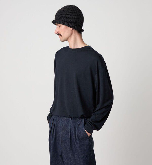 STEVEN ALAN「＜Steven Alan＞ メリノウール クルーネック Tシャツ LOOSE」|Tシャツ・カットソー|